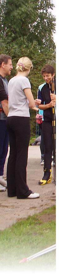 roller skiers at Lancaster course by Alistair  Brown